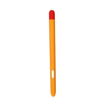 Калъф за Samsung Galaxy Tab S6 Lite, защитен силиконов калъф за таблет, писалка, калъф за сензорна писалка, оранжево