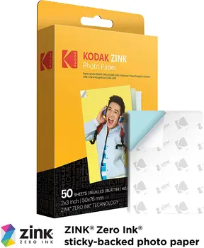 Нова Оригинална Фотохартия на Kodak 2x3 Инча Премиум-клас с Цинковым покритие 20/40/50/60/80/100 Листа Фотохартия Без мастило Kodak Camera PRINTOMATIC