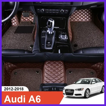 Автомобилен тампон за Audi A6 2012-2016, аксесоари за интериорен дизайн, здрав дебел килим, адаптивни за лявото и дясното с