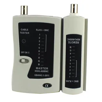 Мрежа Ethernet кабел Тестер за LAN RJ-45 BNC Тестов инструмент Коаксиален сигнал Lan Тестер за lan кабел Детектор Тестер Мрежа за Дистанционно Тест