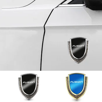 3D Метален Стикер Странично крило на колата, щит, Емблема, значка, Лого, Водоустойчив Защитен стикер За Ford Fusion 2013-2020, Автоаксесоари
