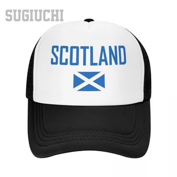 Унисекс Окото шапка с Шотландски флага и шрифт на шофьор на камион за Мъже и Жени, шапки за улицата, Стръмни
