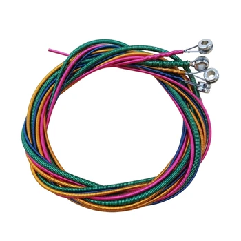 Бас струни, 4-Струнни бас струни, Електрически бас струни, Качество 0,44 мм-1,00 мм, Комплекти за електрически отбелязва струните с многоцветни глава
