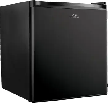 Компактен однодверный хладилник Cool CCR16B с фризер, мини-хладилник с обем 1,6 куб. фута, черен