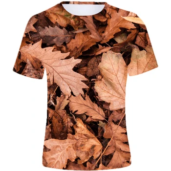 Лесовъдство камуфляжная ловно лятна мъжка тениска с 3D принтом, модерен топ с кръгло деколте, мъжки дрехи големи размери, риза