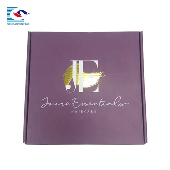 индивидуален дизайн на SENCAI на едро изработени по поръчка е с цветна лилава хартиена кутия за шалове опаковъчна кутия