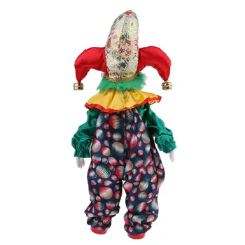 38 см/15 см Забавен клоун, порцеланова кукла, за декорация за Хелоуин, Украса за дома плот # 2