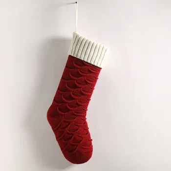 18-инчови Коледни подаръци чорапи с шоколадови бонбони за коледна украса, Детски домашни семейни латекс чорапогащник за жените