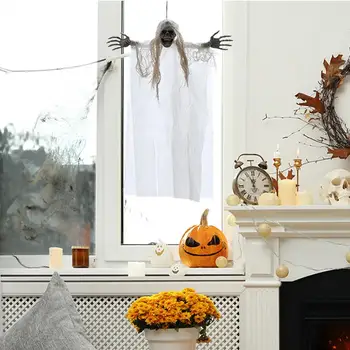 Окачване на Хелоуин, една зловеща украса, универсален окачен декор с духове на Хелоуин, за партита, за Дома от духове къща, призрачен декор на стая