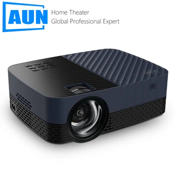 AUN Z5S Full HD 1080P Проектор LED Кино Android 9 TV MINI в прожектор 4k Vidoe Проектор за Домашно Кино, Мобилен телефон, ТВ
