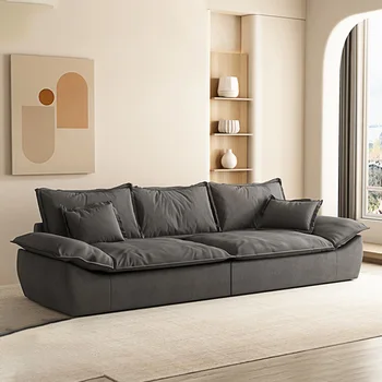 Европейският Луксозен Класически диван от средата на века, Модерен диван с мързелив дръжка, Хол, Канапе в скандинавски стил, Модерни мебели за спалня