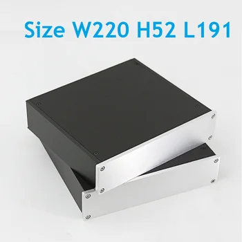 Предусилвател Hi End Панел на Шасито САМ Малкия Размер на КПР Декодер Усилвател на Мощност Корпус Хранене Анодизор Алуминиева Кутия за Захранване на Аудио W220 H52 L191