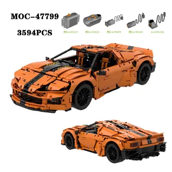 Класически Блок MOC -47799 Супер Спортен Автомобил с Висока Сложност на Снаждане на Детайли 3594 бр., играчка за възрастни и деца, Подарък за Рожден Ден