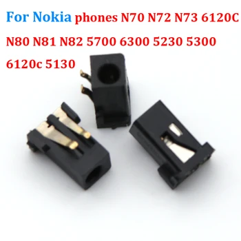 5 бр. Конектор захранване dc 7,5 мм конектор за зареждане на мобилни телефони Nokia N70 N72 N73 6120C N80 N81 N82 5700 6300 5230 5300 6120c 5130