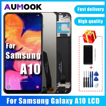 Оригинален за Новия Samsung Galaxy A10 LCD Сензорен дисплей, Дигитайзер, в Събирането, резервни Части за A10 SM-A105F, SM-A105G LCD