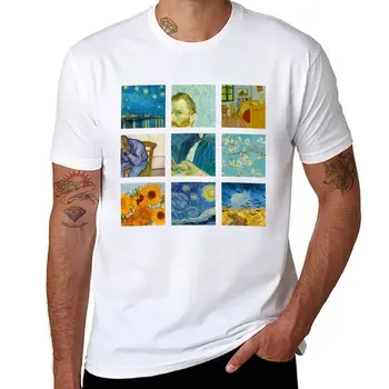 Тениски с участието на Винсент ван Гог, тениски с печат, тениски оверсайз, мъжки тениски с изображение