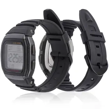 Силиконов каишка за часовник с катарама от неръждаема стомана, каишка за часовник C-asio W-96H, спортни мъжки и дамски гривни, гривни