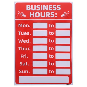 Етикети със знаци на работното време, слънчеви бизнес знаци, самозалепващи етикети