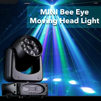 Мини 90 Watt LED Пчелен Очите + Лазерен движещ Се Главоболие Светлина Dmx512 Dj Живописна Светлина С Ефект Строб Осветление за Дискотеки, Dj Бар Сватбена Музикално Парти