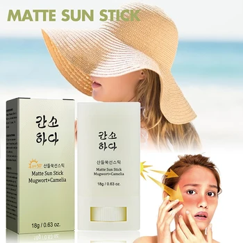 Мат солнцезащитная пръчка, освежаваща и не лепкава през лятото, Защита от ултравиолетови лъчи, хидратиращ и регенериращ кожата на лицето Слънцезащитни продукти