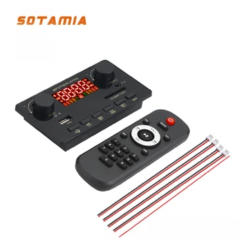 SOTAMIA Bluetooth Аудио Усилвател 2.1 Amp 80 W + 2x40 W, Hi-Fi Стерео Усилвател и Субуфер, Без да Загуби Декодер Автомобилен Mp3 Модул за Декодиране на