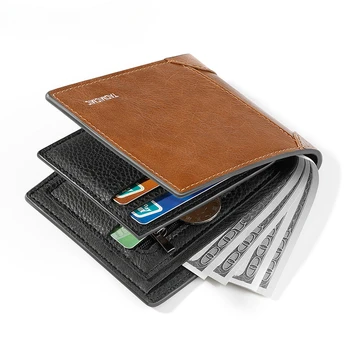 Бизнес мъжки портфейл, в Ретро стил с няколко карти с Голям Капацитет, усъвършенстваната чанта за карти с отрывными листа