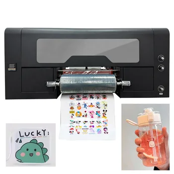 Най-продаваният Принтер A3 UV DTF UV Transfer Sticker AB Film Акрилна Картонена Бутилка от Стъкло, Метал UV Печатна Машина Xp600