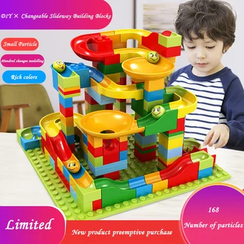 Детски плъзгачи са съвместими с класическите строителни блокове за изграждане на образователни детски играчки от малки частици, за момчета и момичета