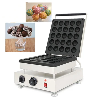 Електрическа Машина за печене на вафли с незалепващо покритие Takoyaki Maker с 25 дупки, машина за приготвяне на топки от октопод с пудра захар глазура, Оборудване за печене на вафли под формата на Хоуз