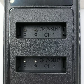 DMW-BLH7 LED USB Двойна Батерия Зарядно за Panasonic DMC-GM5 DMC-GF7 DMC-GF8 GF9 LX10 Сменное Зарядно за фотоапарат