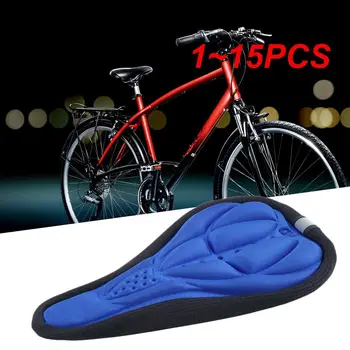 1 ~ 15ШТ Супер Мека възглавница за колоездене седалки Планински Байк 3D Калъф за седла Дебела дишаща силиконова гъба Гелевое Кормило Седалка за Велосипед