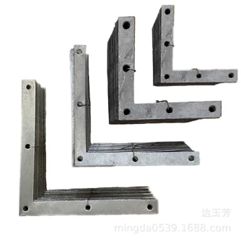 [] L-образна поцинкована ъглова iron плосък ъгъл шкаф мебелен конектор за закрепване на хардуерни аксесоари