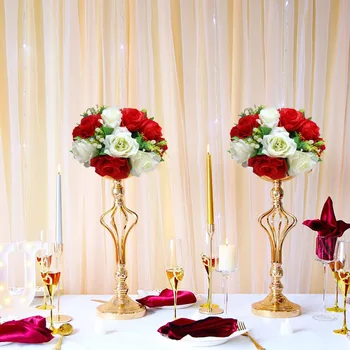 Топки от изкуствени цветя, Рози, сватбени декорации за дома, Красиви централните елементи, букет за рожден ден