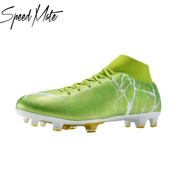 Speedmate FG TG SG Футболни Обувки Спортни Обувки-високо Качество Дишащи Футболни Обувки За Възрастни С Високо Голеностопом