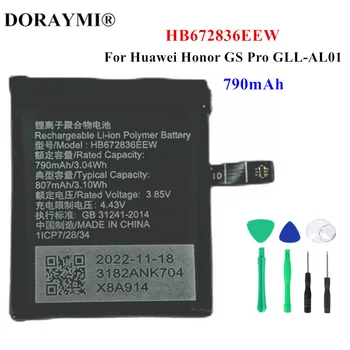 Оригинална Батерия 790 ма HB672836EEW За Huawei Honor GS Pro GLL-AL01 GSPro 4X ATAKA-AL00, Сменяеми Батерии За Часа + Инструменти