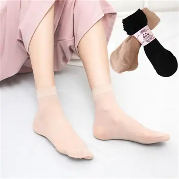 10 чифта Пролетно-летни Чорапи, Дамски обикновена къси чорапи от стоманена тел със защитата от аварии, тънки обещаващи Секси Чорапи за момичета