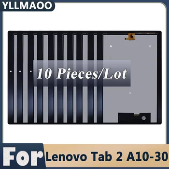 10 БР. за Lenovo Tab 2 A10-30 YT3-X30 X30F TB2-X30F TB2-x30l TB2-x30M A6500 Дисплей Панел Сензорен екран Дигитайзер, Подмяна на