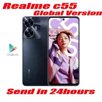 Една нова Глобална версия на Realme C55 Руската Версия На 64-Мегапикселова AI-камера Хелио G88 Процесор 6,72 