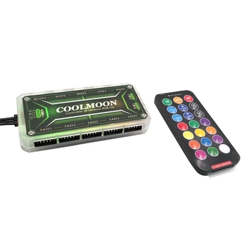 Дистанционно управление COOLMOON RGB Light DC12V 5A LED RGB Цветен интелигентен контролер