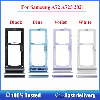За Samsung Galaxy A72 A725 2021 Слот за притежателя на картата, тава за две сим-карти С инструмент за извличане на Пин-код, резервни части