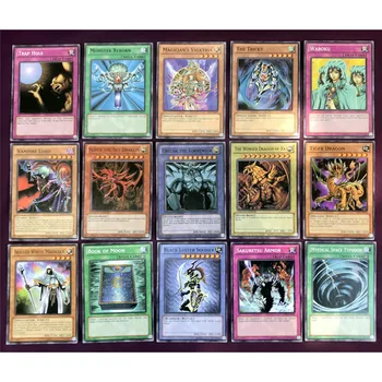 Yu-Gi-Oh! Тъмен Магьосник на Сзо на Английски език Настолни игри карти Египетски Бог Аниме Периферни устройства, Карти за събиране на игри