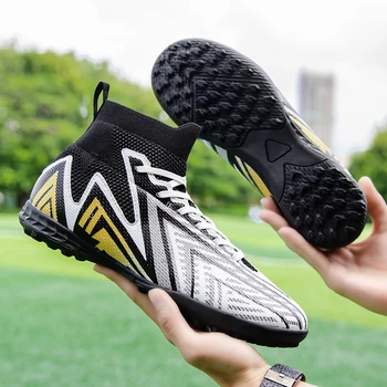 Футболни обувки Haaland Chuteira Общество на Едро, улични износоустойчиви футболни обувки с шипове, футболни обувки, спортни маратонки за футзала