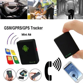 Нов Мини GPS тракер A8, детски личен локатор, устройство за защита от загуба, гласова монитор GSM GPRS, онлайн, безплатно приложение за уеб сайт
