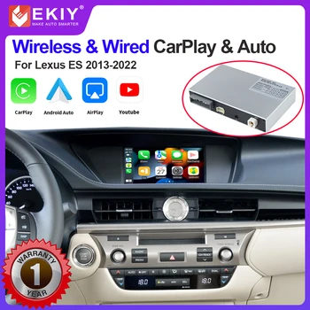 EKIY Безжичен Авто модул CarPlay Android за Lexus ES 2013-2022 с функция огледално връзка AirPlay Car Play Глас Siri