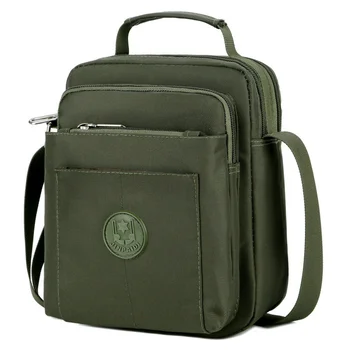 Новата мъжка мода ежедневна чанта-месинджър голям капацитет, многопластова чанта-тоут от водоустойчив найлонов плат, ръчни чанти