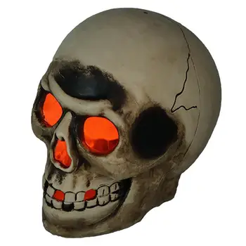 Модел на главата на скелета Реалистичен Човешки Череп Скелет Главата С led подсветка Реалистичен Скелет Модел на изкуствен Череп, За да Тераси