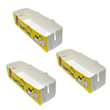 Тава за опаковане на леки закуски В отворена кутия за Еднократна употреба Декоративни Хартиени чинии за подаване на пиле