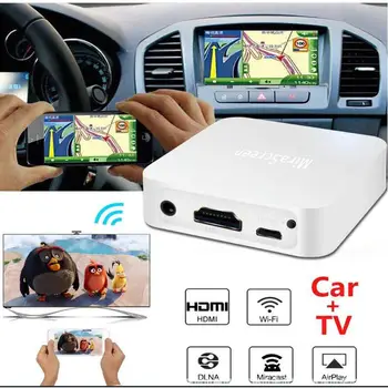 Mirascreen X7 Car Auto Media DLNA Miracast Airplay Огледален Ключ за Показване на Екрана на TV Stick за Безжична HD AV Изход Видео-Знаменца Дисплей