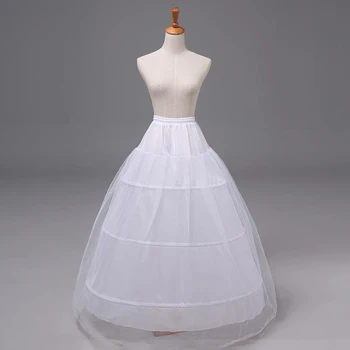 Модерен дамски долната пола, ръчно изработени с кринолином за сватбена рокля