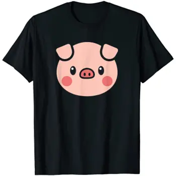 Тениска с изображение на прасе, подарък за любителите на прасета, Тениски, мъжки дрехи, дамски тениски с графичен дизайн, ежедневни памучни тениски за всеки ден Four Seasons, къси